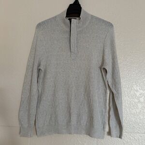 Tasso Elba Men's Long Sleeve Mock Neck‎ Textured Pullover Sweater  Size XL